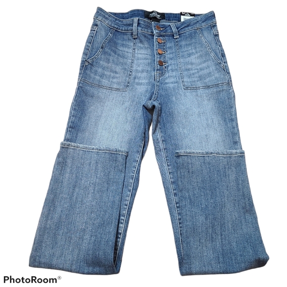 NWOT Jordache high rise button front denim jeans size 8 - Picture 1 of 7
